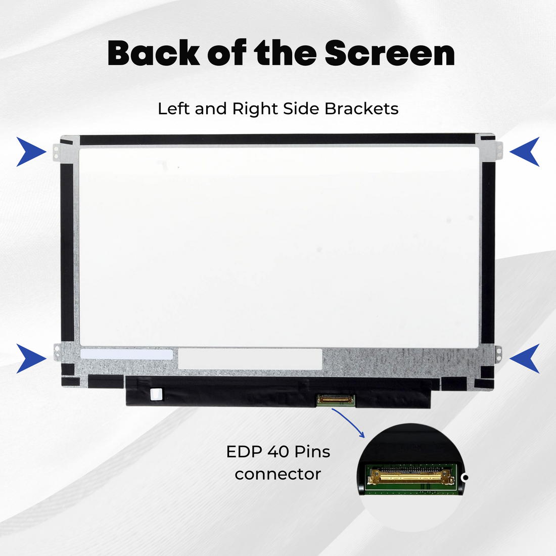 11.6” B116XAK01.1 - Matte LCD Screen Replacement fit for Asus Chromebook Flip C213N, HP Chromebook 11 G5-EE, HP Chromebook 11 G6-EE - Laptop LED Display NO-Touch, EDP 40 Pins - with Tool Kit